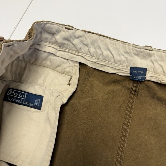 Vintage Polo Ralph Lauren Chino Pants Mens 40x30 Brown - Picture 8 of 15